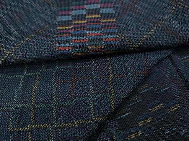 平和屋着物●本場大島紬　7マルキ　吉祥間道　正絹　逸品　CAAX4733ut