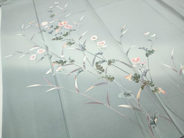 平和屋着物○訪問着 友禅 作家物 草花文 暈し染め さが美扱い