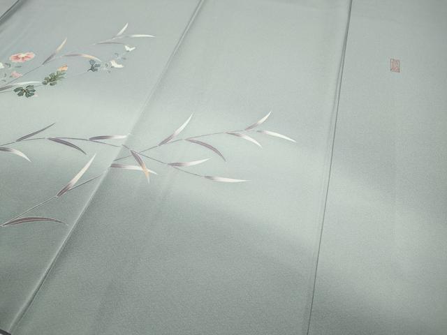 平和屋着物○訪問着 友禅 作家物 草花文 暈し染め さが美扱い