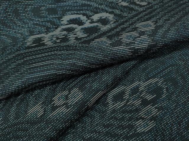 平和屋着物●本場大島紬　立波文　正絹　逸品　未使用　CAAX4754ut