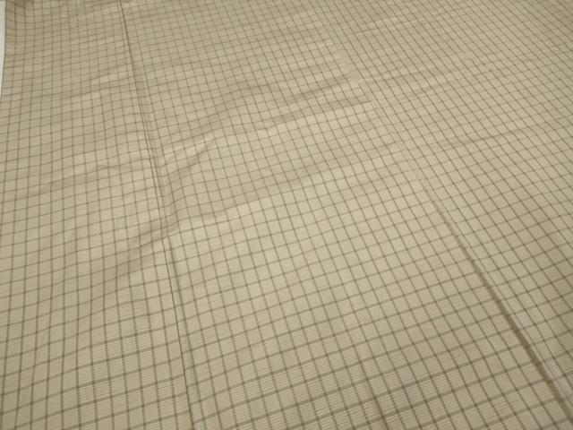 平和屋着物●男性　紬　格子柄　やまと誂製　正絹　逸品　CAAX4769ut 平和屋着物○男性 紬 格子柄 やまと誂製 正絹 逸品 CAAX4769ut