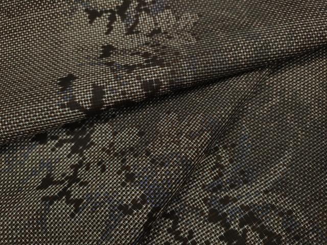 平和屋着物●本場大島紬　9マルキ　草花間道　正絹　逸品　CAAX4770ut