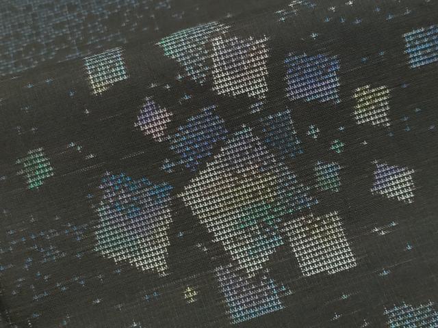 平和屋着物○本場大島紬 9マルキ 箔散らし 正絹 逸品 CAAX5698gh