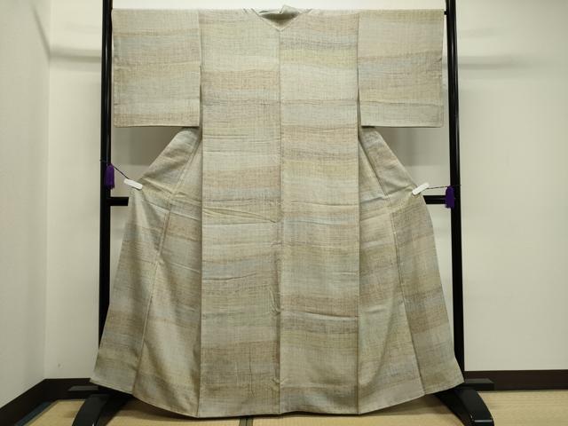 平和屋着物●上質な紬　横段吉祥文　正絹　逸品　CAAX5705gh 平和屋着物○上質な紬 横段吉祥文 正絹 逸品 CAAX5705gh 紬