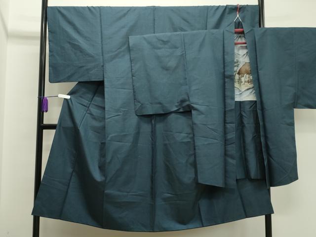 平和屋着物●男性　本場大島紬　アンサンブル　100亀甲　総詰め　正絹　逸品　CAAX5711gh