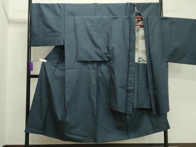 平和屋着物●男性　本場大島紬　アンサンブル　100亀甲　正絹　逸品　CAAX5734gh