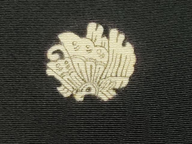 平和屋着物○本加賀友禅作家 寺西次作 黒留袖 流水飛鳥花