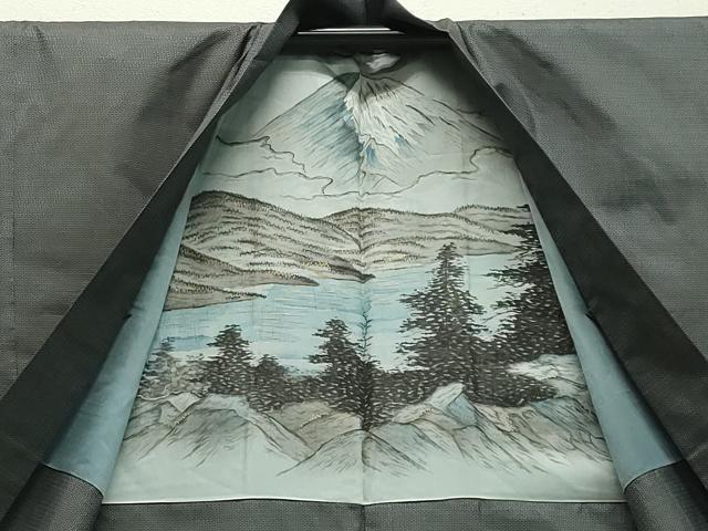 平和屋着物○男性 本場大島紬 アンサンブル 100亀甲 池野太一作 証紙