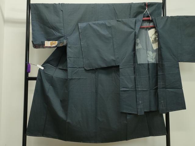 平和屋着物●男性　本場大島紬　アンサンブル　100亀甲　証紙付き　正絹　逸品　CAAX5750gh