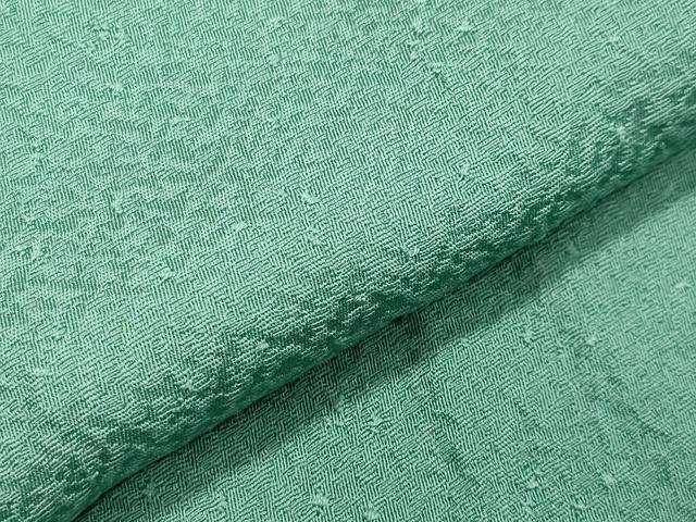 平和屋着物○上質な色無地 紋意匠 青磁色 鈴乃屋扱い 正絹 逸品