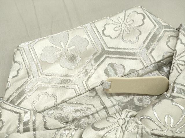 平和屋着物●男性　馬乗り袴　亀甲花菱文　銀糸　未使用　CAAX5799gh 平和屋着物○男性 馬乗り袴 亀甲花菱文 銀糸 未使用 CAAX5799gh