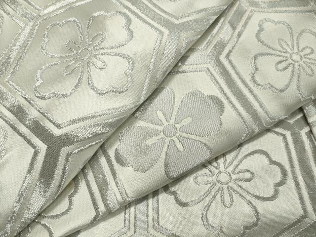 平和屋着物●男性　馬乗り袴　亀甲花菱文　銀糸　未使用　CAAX5799gh