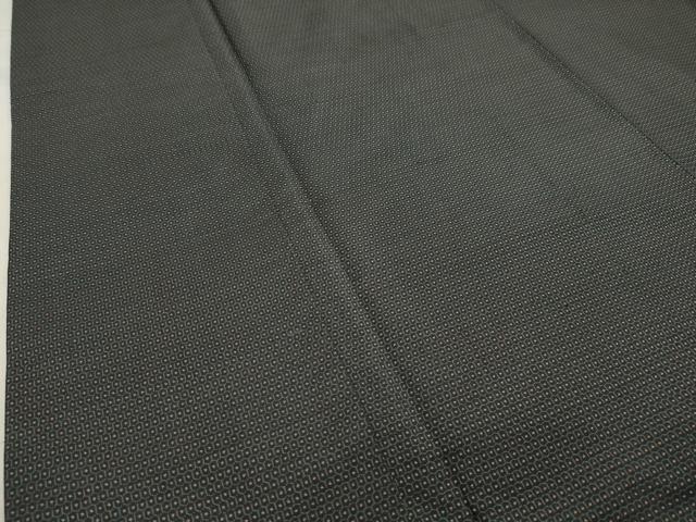 平和屋着物●男性　本場大島紬　100亀甲　黒地　正絹　逸品　CAAX5804gh 平和屋着物○男性 本場大島紬 100亀甲 黒地 正絹 逸品 CAAX5804gh