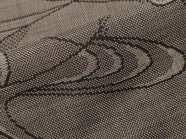 平和屋着物○本場大島紬 9マルキ 流水文 正絹 逸品 未使用 CAAX5810gh