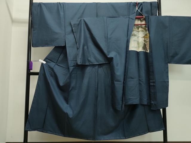 平和屋着物●男性　本場大島紬　アンサンブル　100亀甲　総詰め　キングサイズ　正絹　逸品　未使用　CAAX5860gh