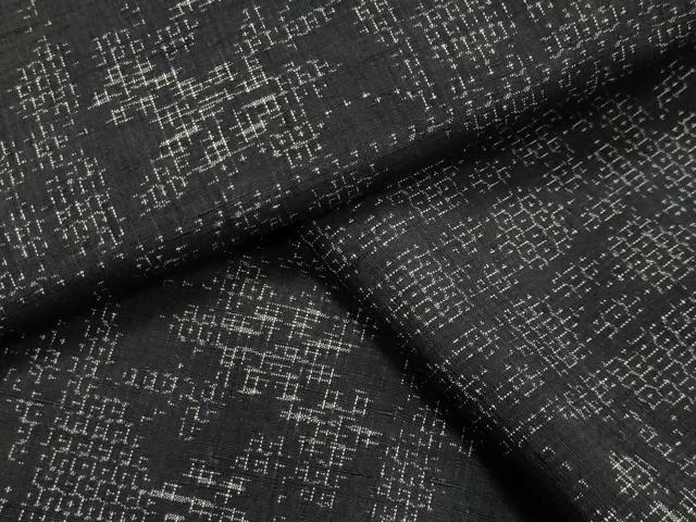 平和屋着物●結城紬　80亀甲　吉祥草花文　正絹　逸品　CAAX5892gh