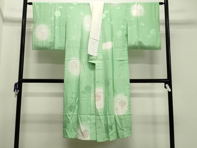 平和屋着物□上質な長襦袢 無双仕立て ゆめしぼり 暈し染め 反端