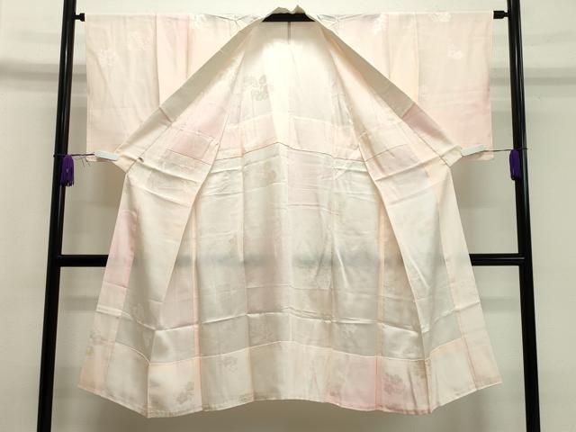 平和屋着物○長襦袢 無双仕立て 流水草花地紋 暈し染め さが美扱い 正絹