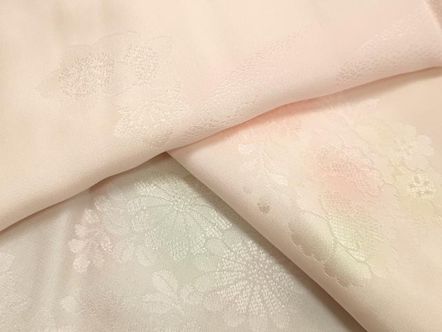 平和屋着物●長襦袢　無双仕立て　流水草花地紋　暈し染め　さが美扱い　正絹　逸品　未使用　CAAX5926gh