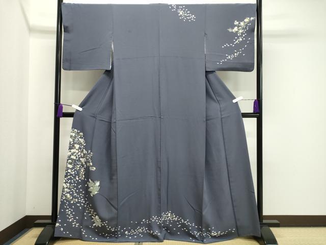 平和屋着物●訪問着　童子枝桜文　正絹　逸品　CAAX5947gh