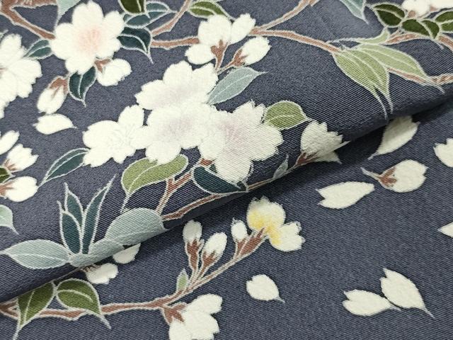 平和屋着物●訪問着　童子枝桜文　正絹　逸品　CAAX5947gh 平和屋着物○訪問着 童子枝桜文 正絹 逸品 CAAX5947gh - www