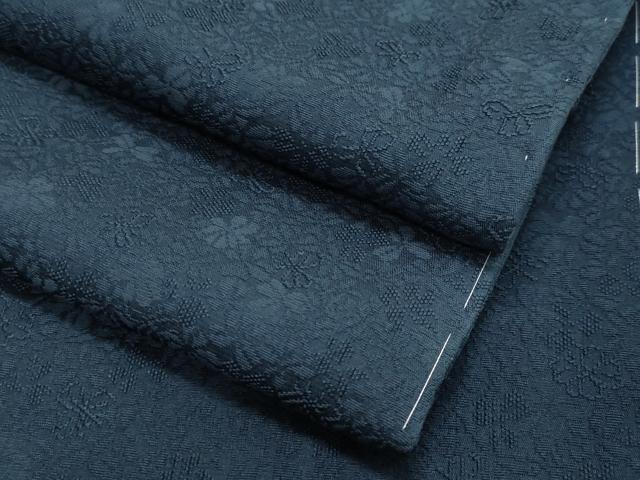 平和屋着物●上質な色無地　舞花地紋　褐返色　正絹　逸品　未使用　CAAX5952gh