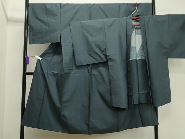 平和屋着物●男性　本場大島紬　アンサンブル　160亀甲　総詰め　正絹　逸品　CAAX5979gh