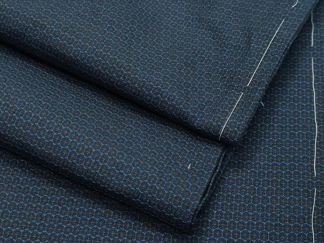 平和屋着物●男性　紬　120亀甲　総詰め　正絹　逸品　未使用　CAAX5988gh