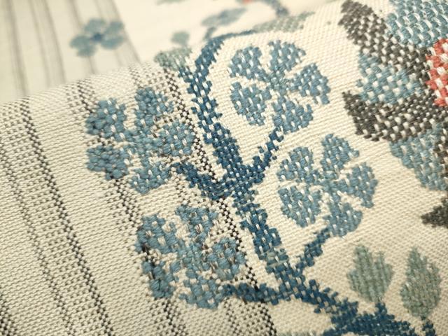 平和屋着物○八寸名古屋帯 紬地 吉祥花文 正絹 逸品 CAAX7209hy