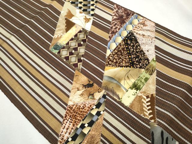 平和屋着物●八寸名古屋帯　切嵌　吉祥文　正絹　逸品　CAAX7223hy 平和屋着物○八寸名古屋帯 切嵌 吉祥文 正絹 逸品 CAAX7223hy