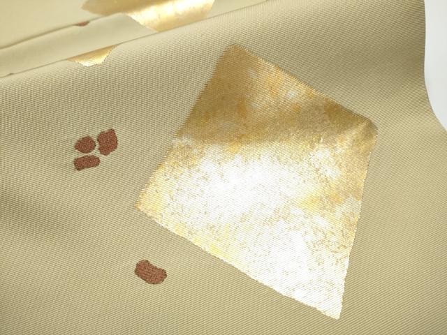 平和屋着物○西陣 川島織物 六通柄 本袋帯 菱吉祥文 金銀彩 引箔 正絹