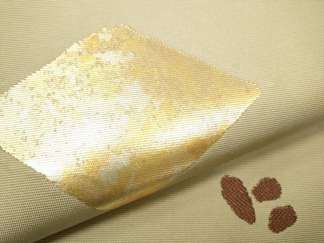 平和屋着物●西陣　川島織物　六通柄　本袋帯　菱吉祥文　金銀彩　引箔　正絹　逸品　CAAX7262hy 平和屋着物○西陣 川島織物 六通柄 本袋帯 菱吉祥文 金銀彩 引箔 正絹