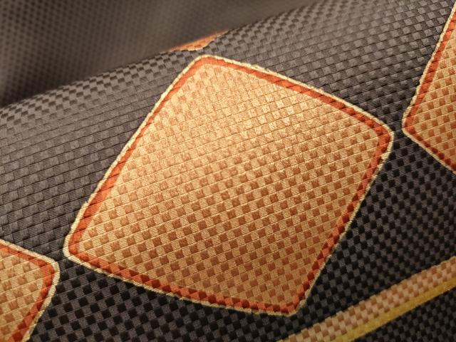 平和屋着物●九寸名古屋帯　菱文　金彩　正絹　逸品　CAAX7271hy 平和屋着物○九寸名古屋帯 菱文 金彩 正絹 逸品 CAAX7271hy