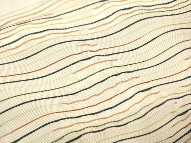 平和屋着物●ワンタッチつけ帯　市楽波筬織　やまと誂製　正絹　逸品　CAAX7294hy 平和屋着物○ワンタッチつけ帯 市楽波筬織 やまと誂製 正絹