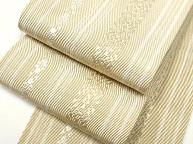 平和屋着物●男性　本場筑前博多織　角帯　献上　正絹　逸品　CAAX7301hy