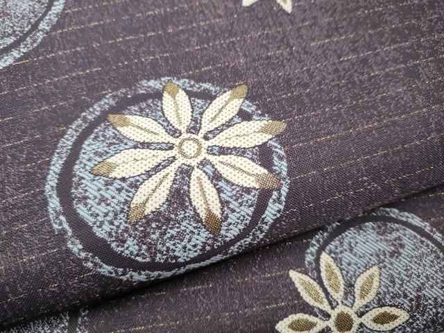 平和屋着物●両面　全通柄袋帯　市松丸文　金銀糸　正絹　逸品　CAAX7425hy 平和屋着物○両面 全通柄袋帯 市松丸文 金銀糸 正絹 逸品 CAAX7425hy