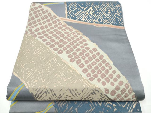 平和屋本店□極上 六通柄袋帯 SWING AMUSEMENT-PARK 遊園地 猫柄