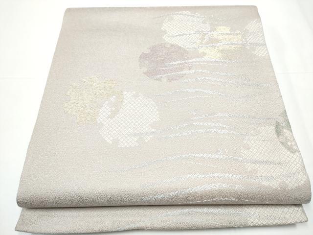 平和屋着物●六通柄袋帯　小袖彩雪輪文　金銀糸　正絹　逸品　CAAX7466hy