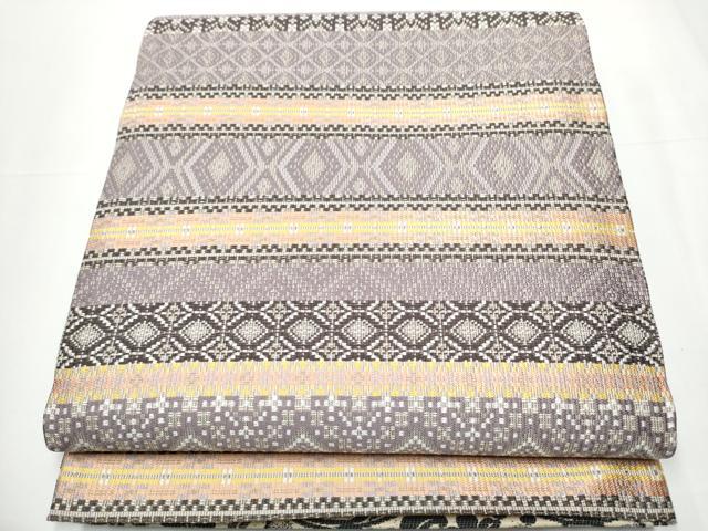 平和屋着物○両面 六通柄袋帯 更紗唐草文 さが美扱い 正絹 逸品