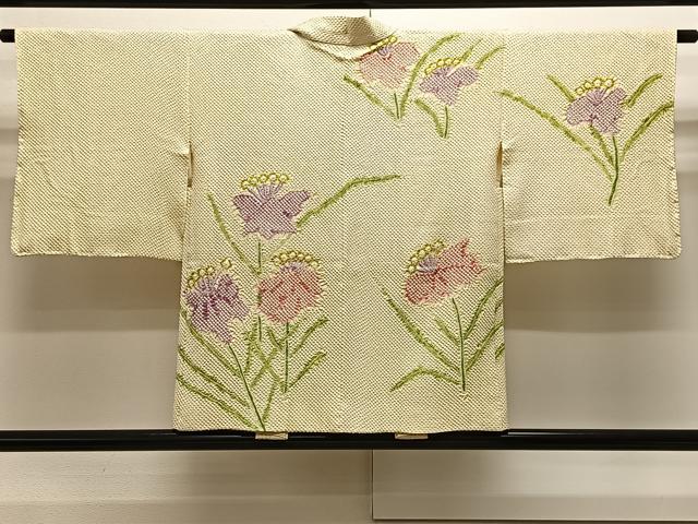 平和屋着物▽上質な紬 単衣 子持ち縞 正絹 逸品 未使用 DAAV5773az