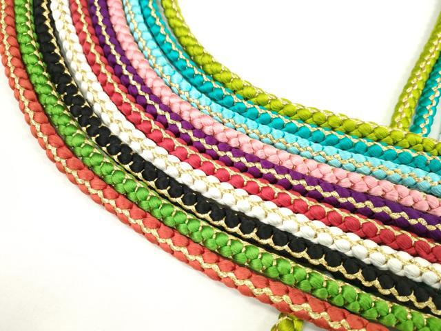 平和屋着物○和装小物 振袖用飾り付き帯締め10本セット 飾り結び