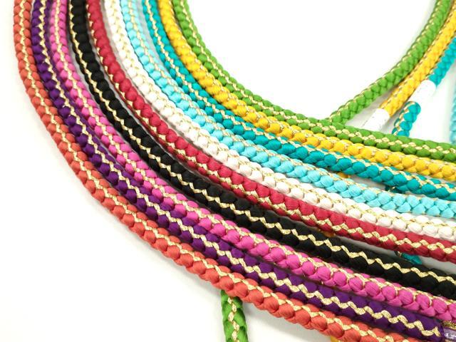 平和屋着物●和装小物　振袖用飾り付き帯締め１０本セット　飾り結び　金糸　切り房　逸品　未使用　CAAX8056ju 平和屋着物○和装小物 振袖用飾り付き帯締め10本セット 飾り結び