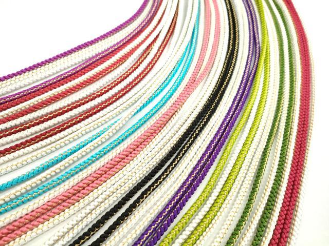 平和屋着物○和装小物 振袖用飾り組み帯締め10本セット 金糸 切り