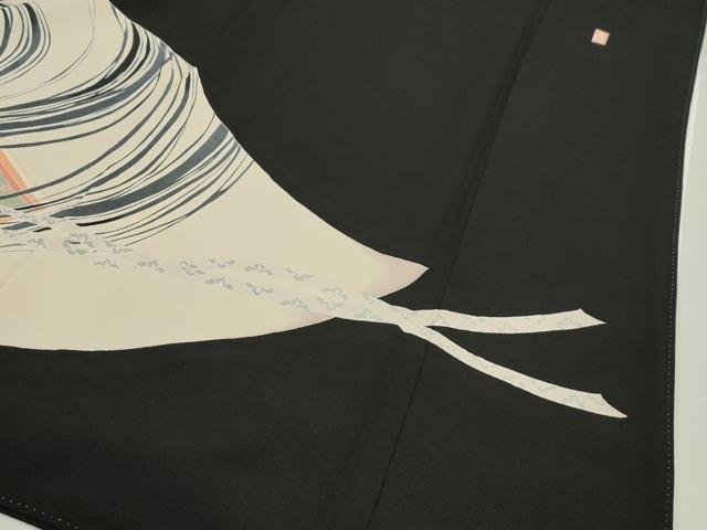 平和屋着物○十日町 加賀草木友禅の第一人者 田村哲彦 黒