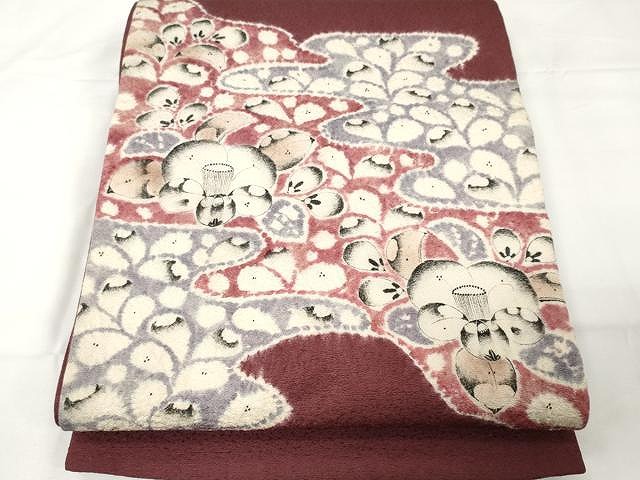 平和屋着物●太鼓柄袋帯　辻が花　絞り　正絹　逸品　CAAX9292yk 平和屋着物○太鼓柄袋帯 辻が花 絞り 正絹 逸品 CAAX9292yk