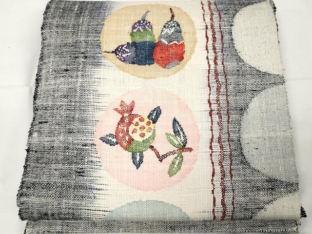 平和屋着物○本場大島紬 7マルキ 色紙重ね草花文 正絹 逸品 DAAS2405tw 紬