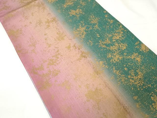 YUA HiMERU20個 平和屋着物○全通柄袋帯 本場縞大島紬 吉祥文 金彩 証紙付き