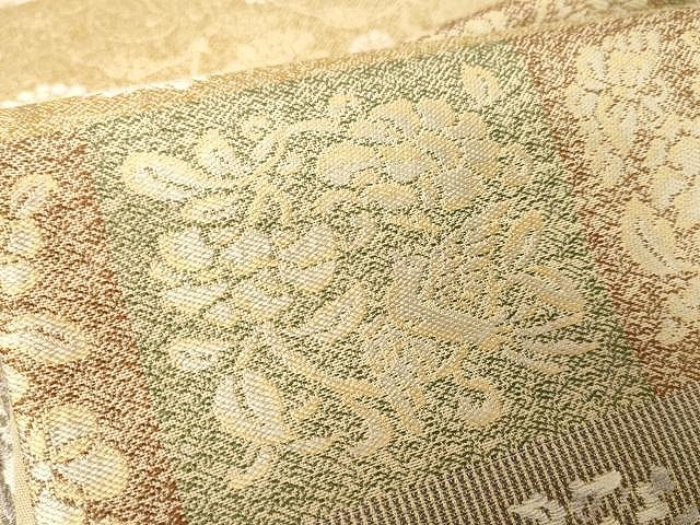 平和屋着物○六通柄袋帯 名物裂 金糸 正絹 逸品 CAAX9359yk
