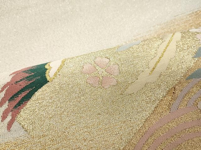 平和屋着物○爪＆#25620；き本綴れ 太鼓柄袋帯 鳳凰花文