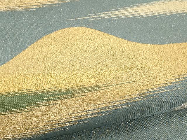 平和屋着物○綴れ 太鼓柄袋帯 遠山文 金銀糸 正絹 逸品 CAAX9506yk